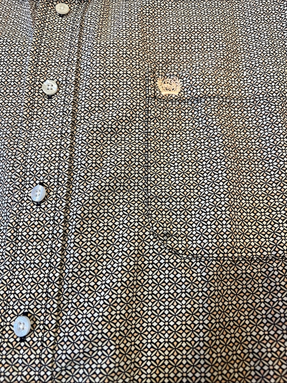 Cinch Men's Blue Micro-Pattern Button-Down Shirt - Picture 8 of 8